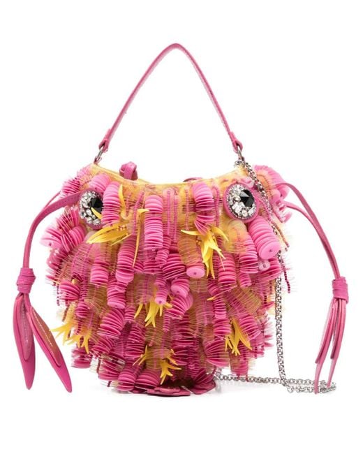 Bolso shopper Fish Anya Hindmarch de color Pink