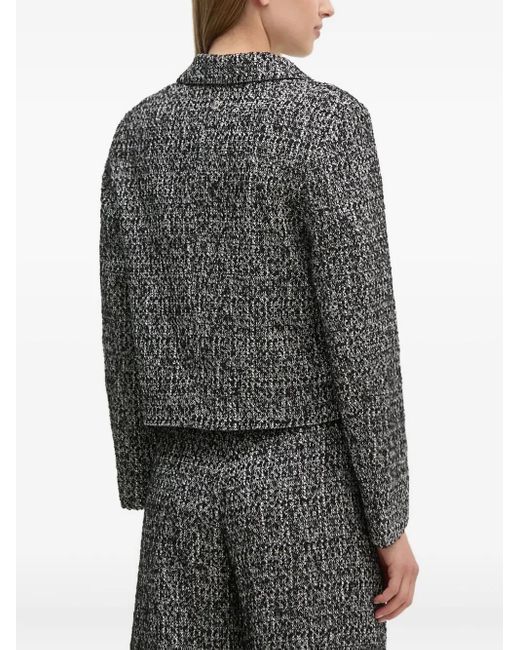 Joop! Gray Notched-Lapels Tweed Jacket