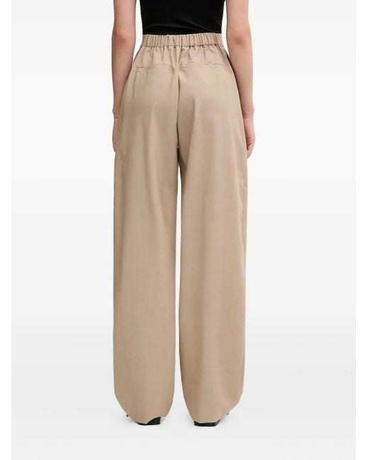 Sportmax White Buttoned Trousers