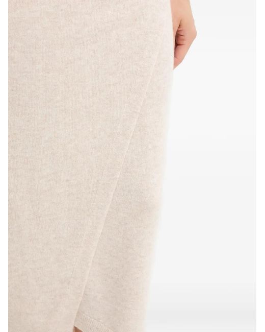 Ouí Natural Wrap Midi Skirt