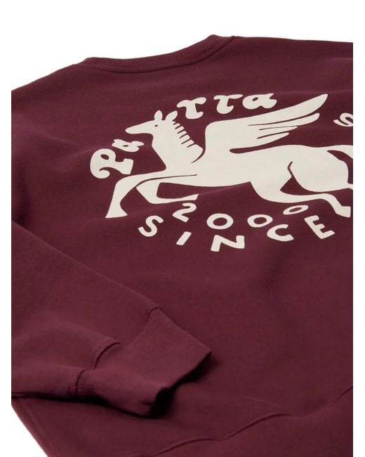 by Parra Purple Gasoline Crew-Neck Sweatshirt for men