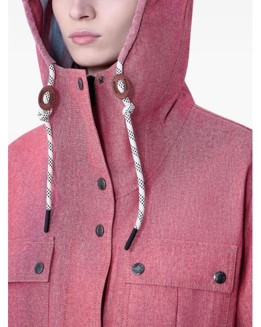 Moncler Red Beziers Hooded Jacket