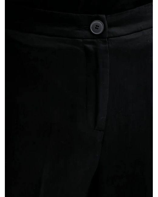 Benetton Black Cropped Trousers