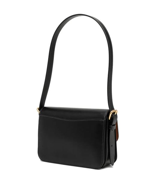 COACH Black Refined Shoulder Bag