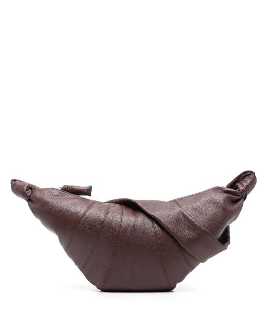 Lemaire Brown Small Leather Marcie Shoulder Bag