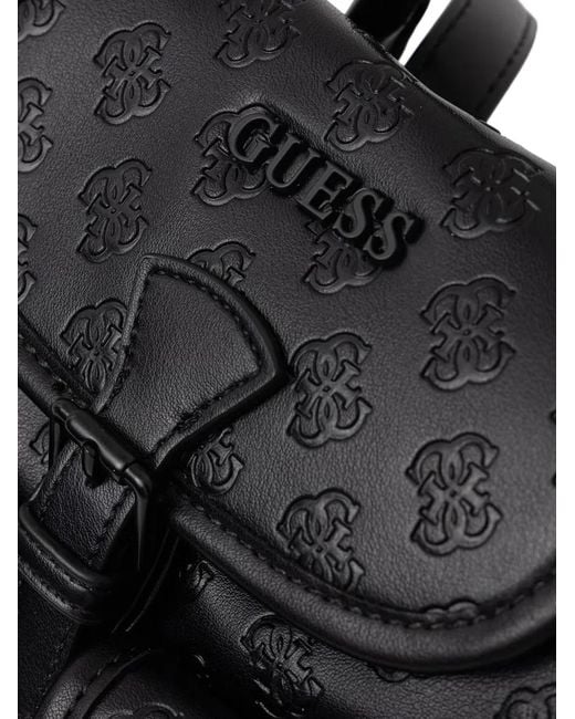 Guess Black Litzy Buckle-Fastening Backpack