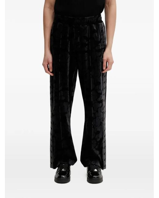 A Bathing Ape Black Camouflage-Pattern Trousers for men