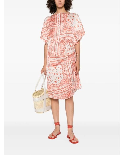 fendi pink dress A silk gazar with a cocooning silhouette and kimono sleeves punctuates the colour palette of Winter 2023-2024 curated with Stefano Pilati. #FendiWinter launches today in boutiques and at Fendi.com The fitted dress features short sleeves Fendi Baby Girls Logo Ruffle
