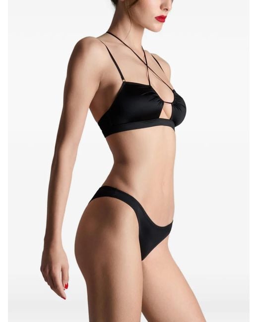 Maison Close Slip Met Print in het Black