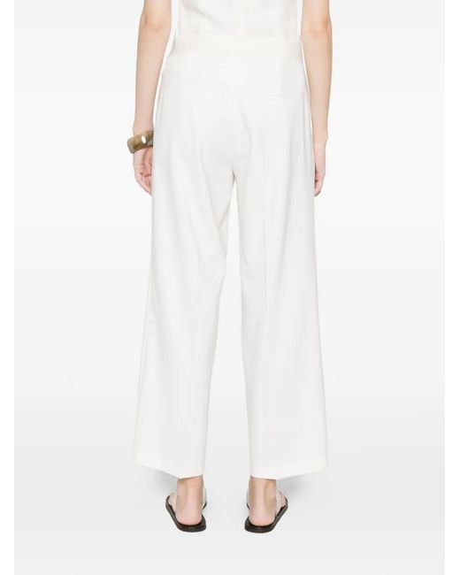 Cambio White Cameron Trousers