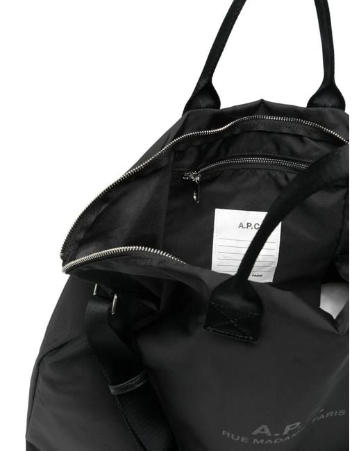 Bolso Messenger Con Correa Ajustable A.P.C. de hombre de color Black