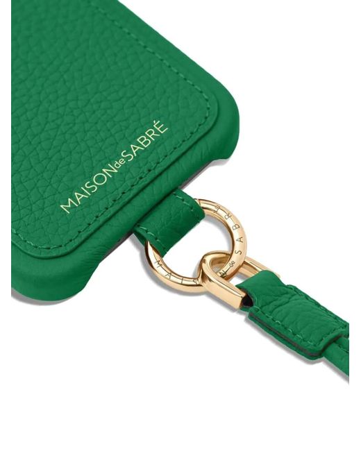 Maison De Sabre Green Sling Iphone 15 Case