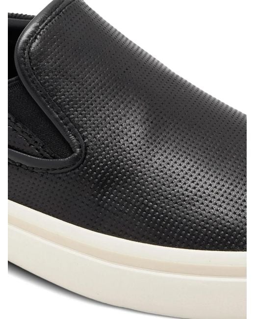 Vince White Perforated Slip-On Sneakers