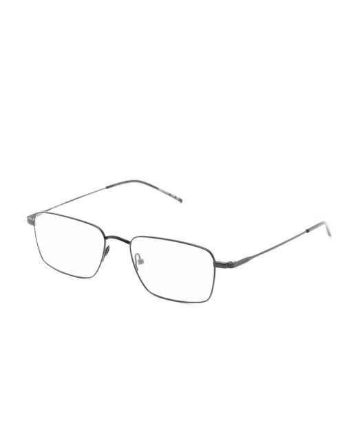 Saint Laurent Black Rectangle-Frame Glasses