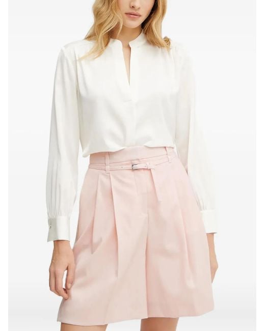 Blusa A Maniche Lunghe di Boss in White