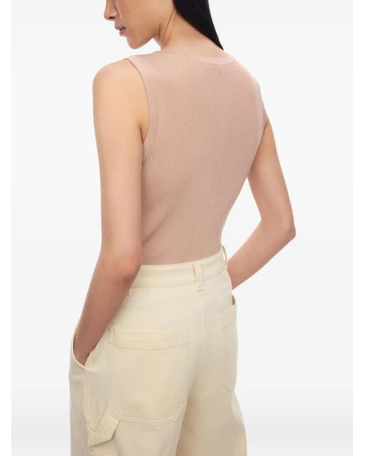 12 STOREEZ Pink Zoe Ribbed Tank Top