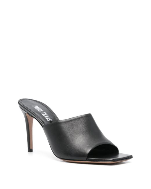 Paris Texas Black Mules