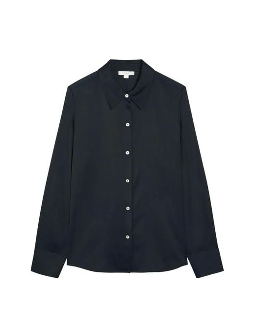 Vince Blue Button-Down Long-Sleeve Shirt