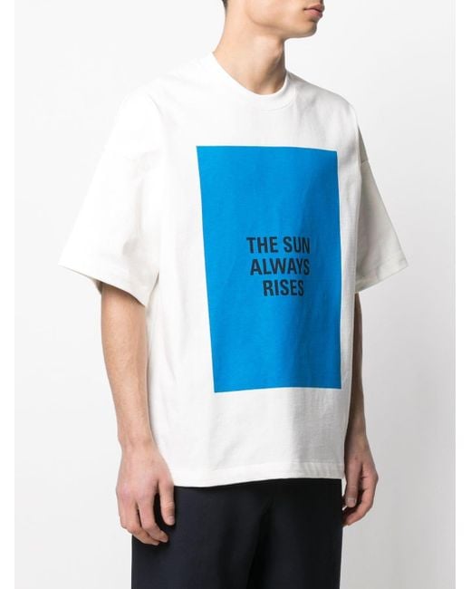 JIL SANDER THE SUN ALWAYS RISES Tシャツ Jil Sander The Sun Always Rises T-shirt in White for Men | Lyst Canada