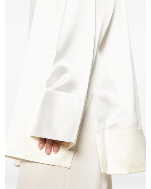 Totême White Soft Tuxedo Shirt