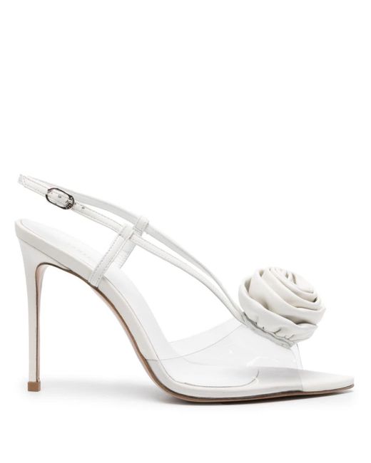 Le Silla Rose Leren Sandalen in het White