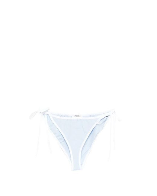 Miu Miu White Poplin Bikini Briefs
