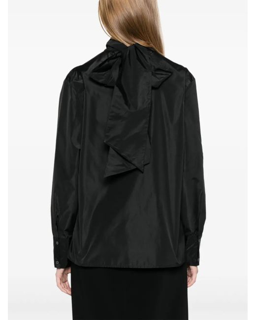Fabiana Filippi Black Taffeta Blouse