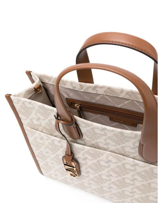 MICHAEL Michael Kors Natural Monogram-Print Canvas Tote Bag
