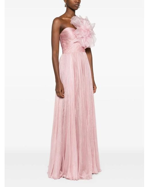 IRIS SERBAN Pink Ruby Maxi Dress