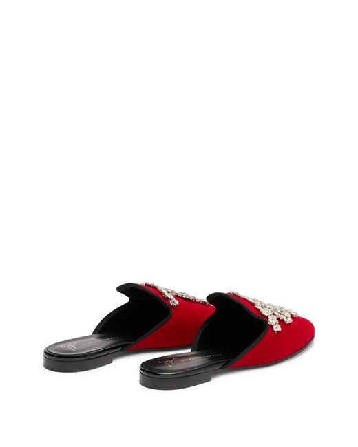 Giuseppe Zanotti Red Mules & Clogs