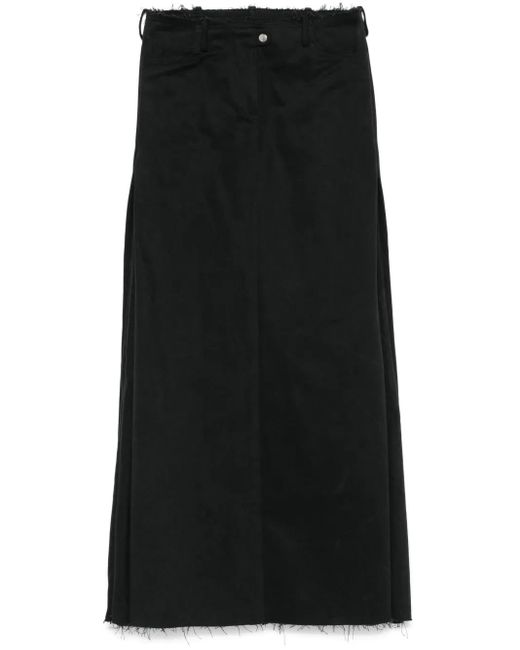 Sinéad O'Dwyer Black Fold Maxi Skirt