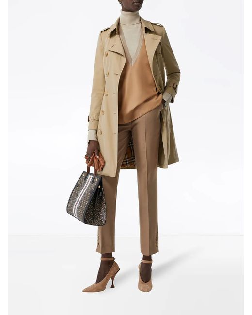 Burberry Natural Chelsea Heritage Double-Breasted Trench Coat