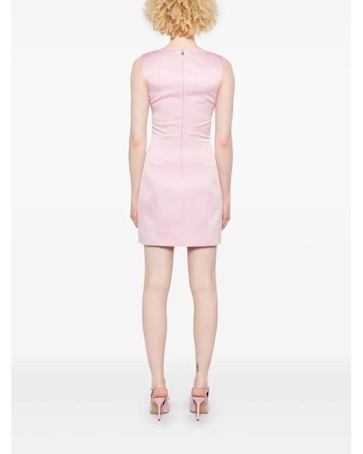 Robe Courte En Satin À Fleurs ROTATE BIRGER CHRISTENSEN en coloris Pink