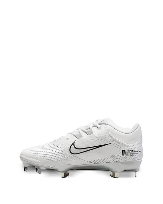 Nike Gray Hyperdiamond 4 Pro Softball Cleats