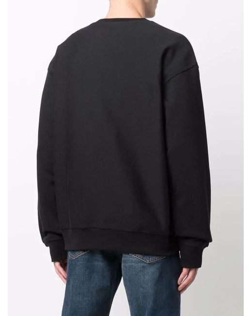 Carhartt Black American Script Cotton Sweatshirt for men