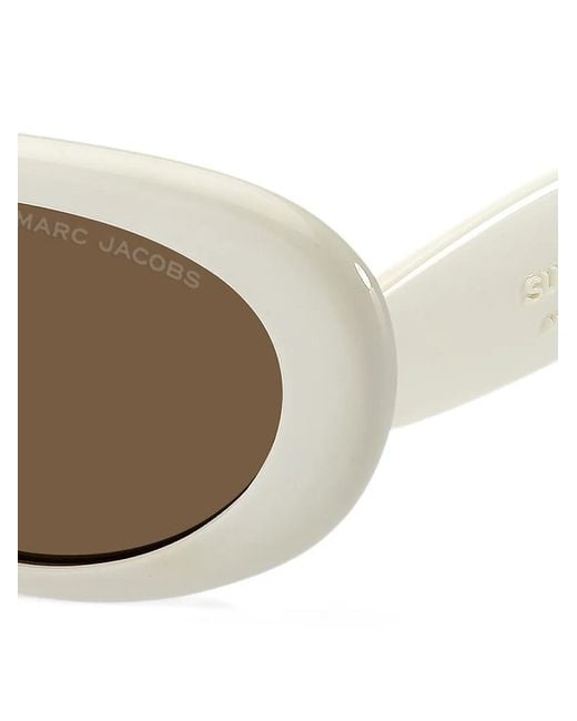 Marc Jacobs Natural Oval-Frame Sunglasses