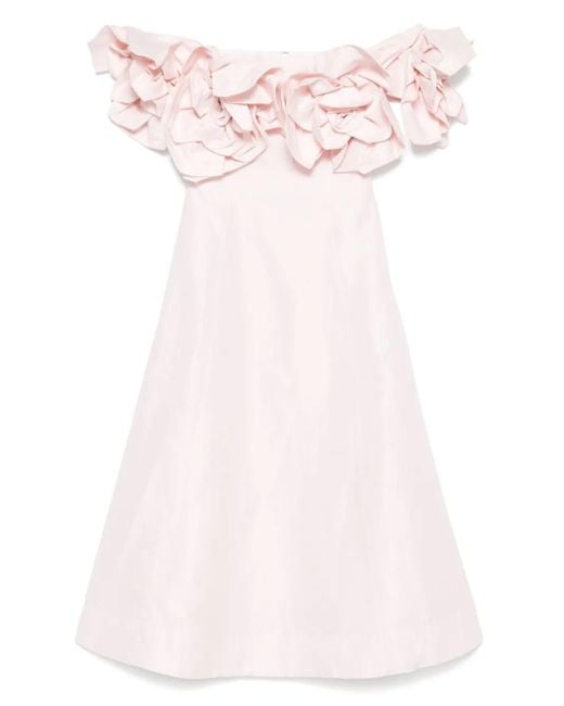 Aje. Pink Etta Midi Dress