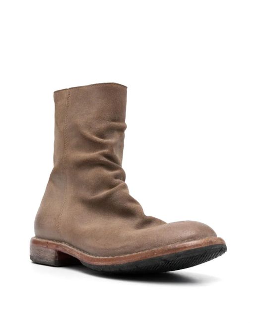 Moma Brown Tronchetto Suede Ankle Boots