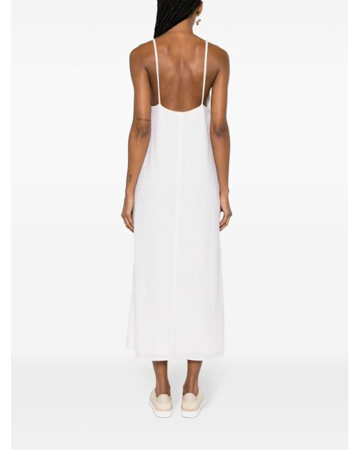 Chloé White Neutral Knitted Maxi Dress
