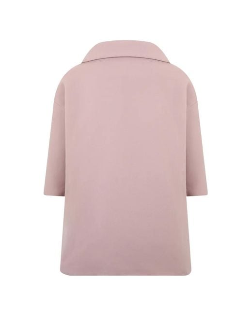 Herno Pink Padded-Lining Notched-Lapels Jacket