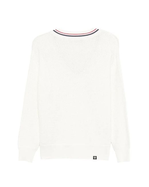 Rossignol White V-Neck Sweater