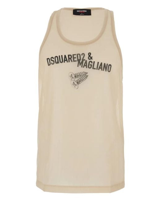 DSquared² Natural X Magliano Sleeveless Top for men