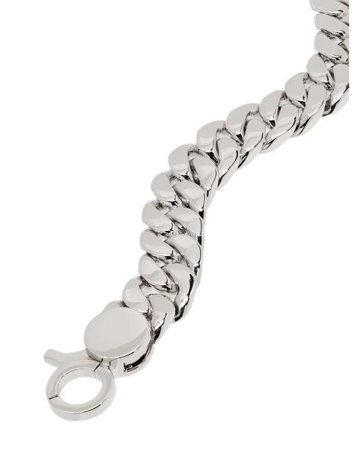 Tom Wood Metallic Slim Chunky Curb Link Bracelet for men