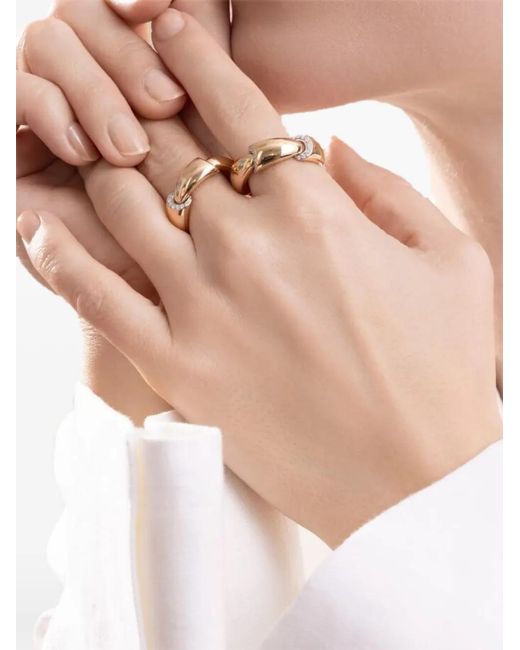 Vhernier Natural Calla Ring Mit Diamanten