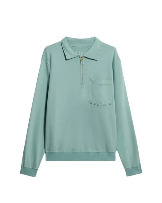 Fortela Green Yalep Half-Zip Sweatshirt for men