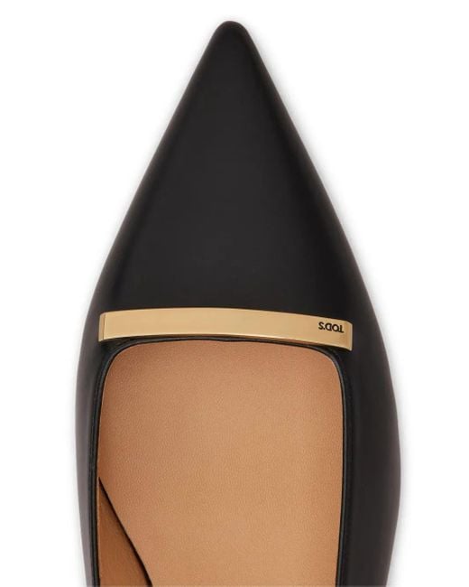Tod's Black Leather Pumps