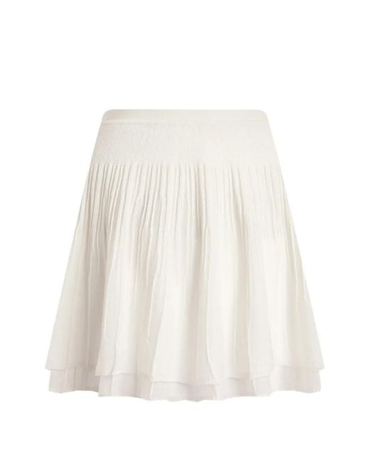 12 STOREEZ White Lattice Layered Skirt