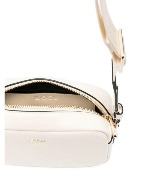 Boss White Mini Sandy Shoulder Bag
