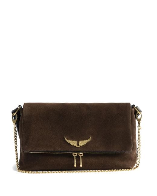 Zadig & Voltaire Brown Rocky Ii Suede Bag