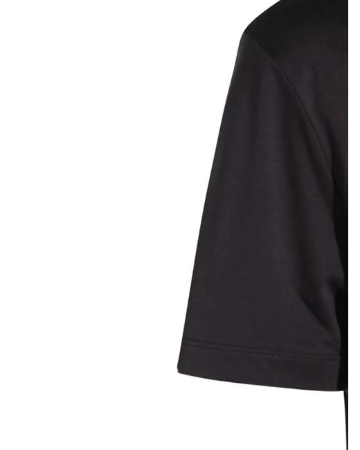 Eleventy Black Short-Sleeved Crew-Neck T-Shirt for men